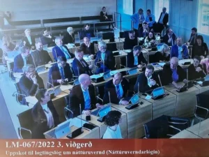 Náttúruverndarlógin er samtykt