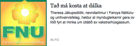 Samrøða: Mangla eina virkisætlan fyri at skerja útlát