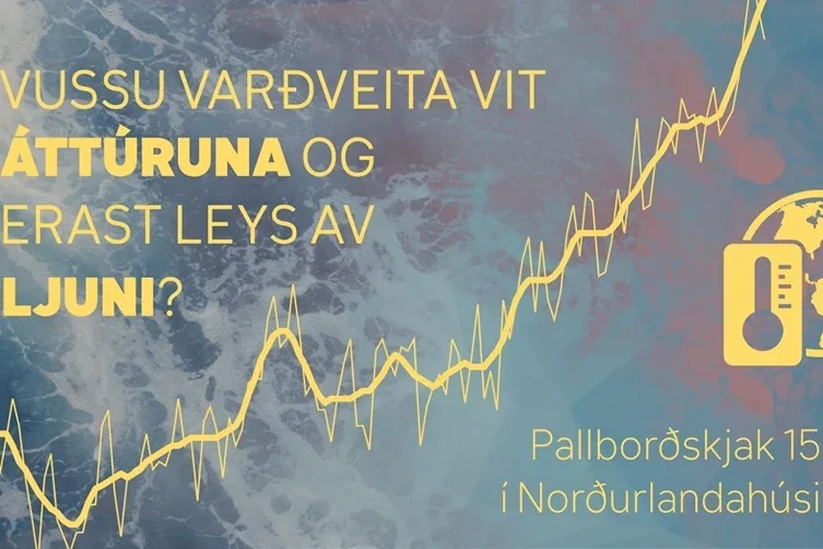 Pallborðskjak um veðurlagsbroytingar 15. mai Pallborðskjak um veðurlagsbroytingar 15. mai