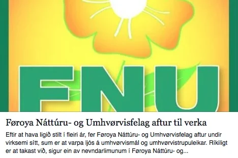 Samrøða við FNU í tíðindunum í KVF Samrøða við FNU í tíðindunum í KVF