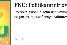 Samrøða: Politikararnir ov bangnir! Samrøða: Politikararnir ov bangnir!